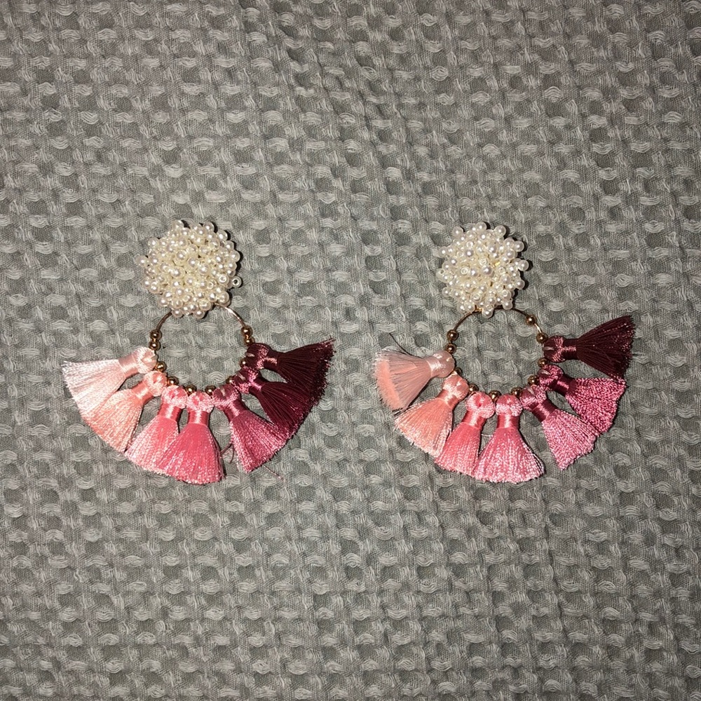 Nicola Bathie multi pink color earrings